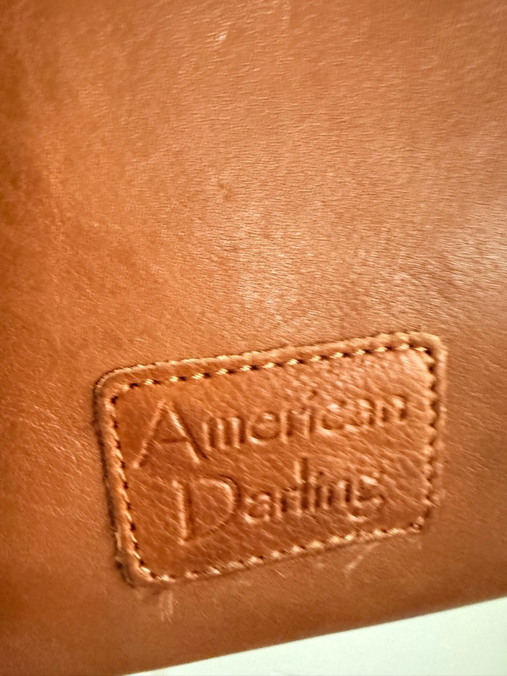 American Darling Brown Leather Fringe Tote with Turquoise Accent - Picture 6 of 6